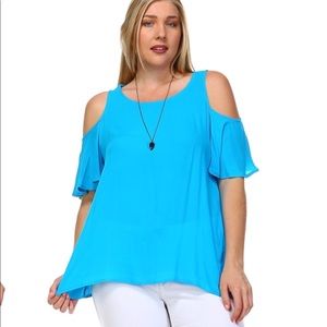 New Ladies Butterfly Cutout Sleeve Top